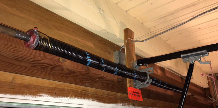 Torsion garage door spring Malibu